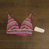 Salt + Cove Juniors Front-Tab Midkini Swim Top 807145 Pink Multi S