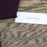 Calvin Klein Womens Roll Sleeve Open Front Blazer Jacket Aubergine Purple 2