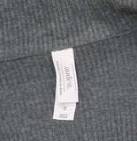 Auden Cozy Ribbed Notch Collar Long Sleeve Pajama Top 94437845 Gray XS