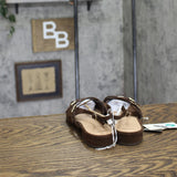 A New Day Womens Twiggy Multi Buckle Mini Heel Flats 94303759 Brown 8M