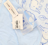 Max And Olivia Newborn Reversible Swaddle Blanket 3136640-MA Blue One Size