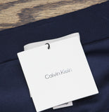 Calvin Klein Womens Stretch Crepe Zip Front Jacket 44C442G Dark Sapphire Blue L