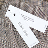 Calvin Klein Womens Plus Size Straight-Leg Plaid Ankle Pants X38P6037