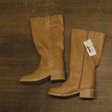 Universal Thread Mai Boots Block Heel Faux Leather 94568924 Tan Brown 5M