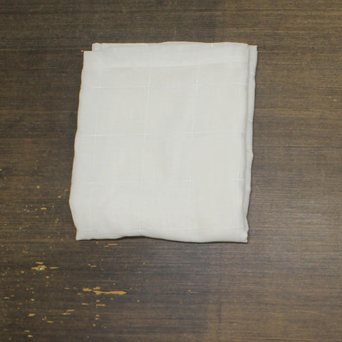 Linden Street Linen Blend Woven Basketweave Rod Curtain Panel Off White 52x84