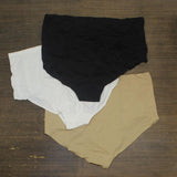 Rhonda Shear Womens 3-pack Mesh Detail Panty Panties Nude / Black / White 3X