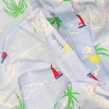 Lands' End Womens Sleeveless Patterned Button Up Shirt 485088-Sample