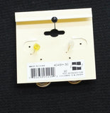 Ear Sense Two-Tone Twist Knot Ring Hoop Drop Earrings Gold / Silver Gray 1"