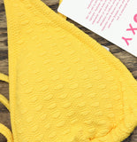 Roxy Haleiwa Built Swim Bikini Top Juniors 19810860313 Golden Rod Gold S