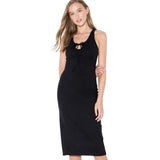 Wild Fable ButterBliss Keyhole Racerback Midi Bodycon Dress 94460320 Black M