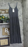 A New Day Pleated Midi Sweater Dress 94331198 Charcoal Gray M