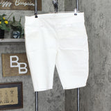 DG2 by Diane Gilman Womens Classic Stretch Pull-On Bermuda Short 724451 White 1X