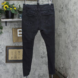 Refuge Ibiza Womens Denim Skinny Distressed Stretch Jeans Black 15
