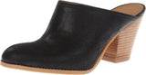 Nine West Women's Block Heel Hannah Leather Mule 25001062-169 Black Leather 6.5M