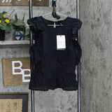 Who What Wear Women's Eyelet Tank Top 84201828 Black S