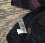 Siena Womens Metallic Side-Twist Long Sleeve Faux Wrap Mini Dress Purple Multi 8