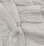 1. State Womens Metallic Crinkled Tiered Fit & Flare Cocktail Dress Silver S