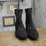 A New Day Womens Celaena Boots Mesh Block Heel 94568460 Black 9M