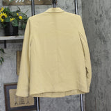 A New Day Womens Signature Crepe Slim Fit Blazer Jacket 92994545 Tan Brown S