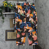 Room Service Womens 2-Piece Shawl Collar Pajama Set 1730042