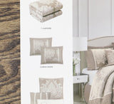 Stratford Park Therese 7-Piece Damask Comforter Set Beige Brown King