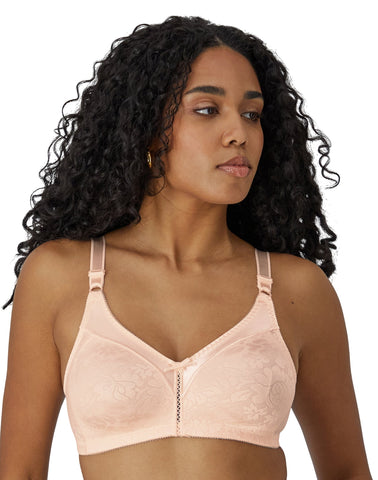 Bali Womens Double Support Lace Wireless Bra 3372 Pink Bliss 34D