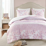 Intelligent Design Romantic Floral & Paisley 3-Piece Pink Floral Full / Queen