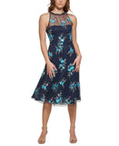 Vince Camuto Women's Floral-Embroidered Halter-Style Dress VC2M3434