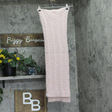 Style & Co. Womens Solid Cable Knit Scarf SC9542505 Blush Pink