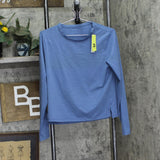 All In Motion Womens Soft Stretch Long Sleeve Top 91737919 Blue M