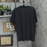 Dickies Womens Clean Utility Core Stripe Pocket T-Shirt Tee Black Stripe M