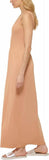 Dkny Jeans Women's Stitch-Yoke Maxi Dress E22HAB34 Doe Brown L