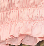 Bar III Smocked Off-the-Shoulder Ruffled Blouse Top 100143301 Cupid Blush Pink M