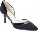 Lifestride Saldana Womens D'Orsay High Heels Shoes Black Micro Fabric 8.5M