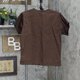 Wonderwink Womens Unisex V-Neck Top Shirt Chocolate Brown XS