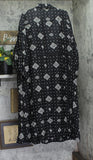 Woolrich X TGT Print Long Sleeve Utility Midi Shirt Dress Black Multi 2XL