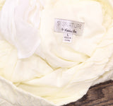 Signature By Robbie Bee Mock Neck Textured Cocktail Shift Dress Cream Offwhite L