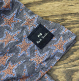 PS Paul Smith Long Sleeve Casual Fit Star Print Button Front Shirt Petrol Blue M