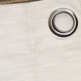 ZUZIFY Blackout Patterned Grommet Top Curtain Panel Textured Brown 50x84