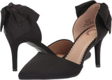 Journee Collection Womens Tanzi Satin D'Orsay Heels Shoes TANZI-PUMP Black 9M