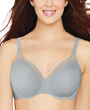 Bali Womens 3439 One Smooth U Ultra Lite Neckline Bra 3439 Crystal Gray 34D