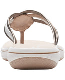 Clarks Cloudsteppers Breeze Womens Thomng Sandals Metallic Brown 7M