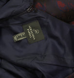 Adrianna Papell Pockets Pleated Floral Jacquard Dress Navy Blue / Pink Multi 6