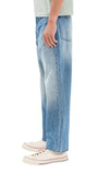 PS Paul Smith Mens Relaxed Fit Zip Fly Jeans Light Base Blue 33R