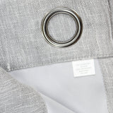 ZUZIFY Blackout Grommet Patterned Curtain Panel Textured Gray 50x95