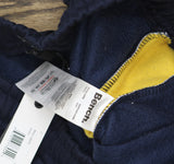 Bench Womens Elline Wide Leg Striped Jogger Pants Navy Blue / Gold Stripe XL