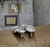 INC International Concepts Womens Capeka Slingback Pumps Silver Crinkle Gray 8M