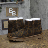 Universal Thread Womens May Faux Microsuede Boots 94642660 Leopard Brown 7M