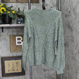 Lc Lauren Conrad Women's Cable-Knit Texture Sweater WL23S031RN Green M
