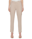 Calvin Klein Womnes Petite Linen-Blend Slim Leg Pants T24P2966